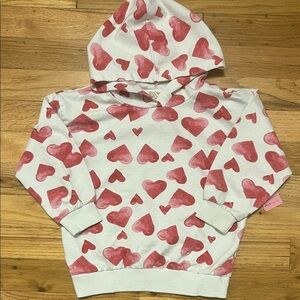 Jessica Simpson Kids Hoodie with Red Heart Design